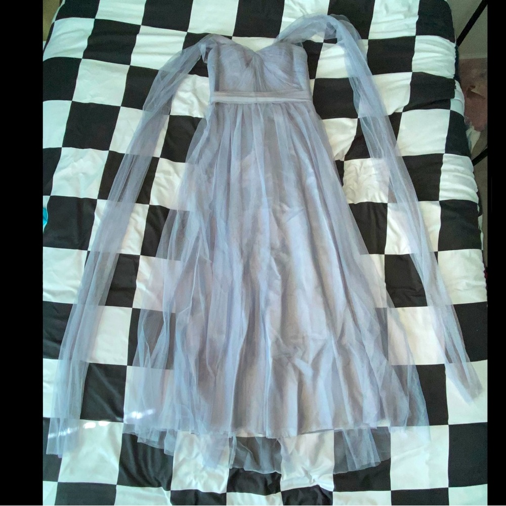 Grey prom dress